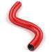 Corrugated red pipe